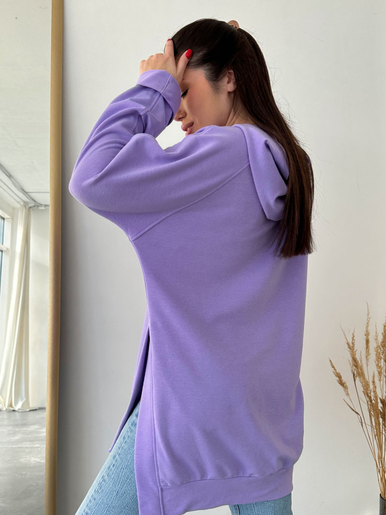 Худи ISSA Plus модель 13744_lilac Худи ISSA Plus модель 13744_lilac Фото