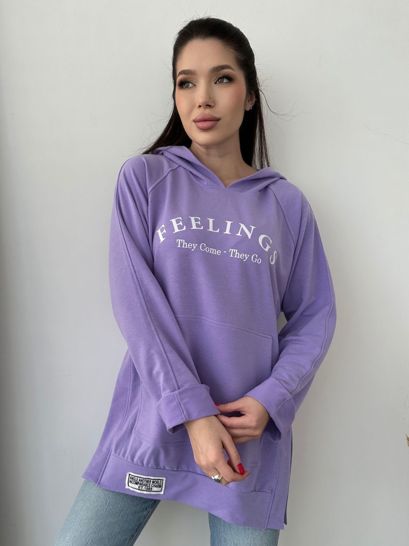 Худи ISSA Plus модель 13744_lilac Худи ISSA Plus модель 13744_lilac Фото