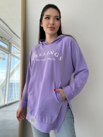 Худи ISSA Plus модель 13744_lilac Худи ISSA Plus модель 13744_lilac Фото