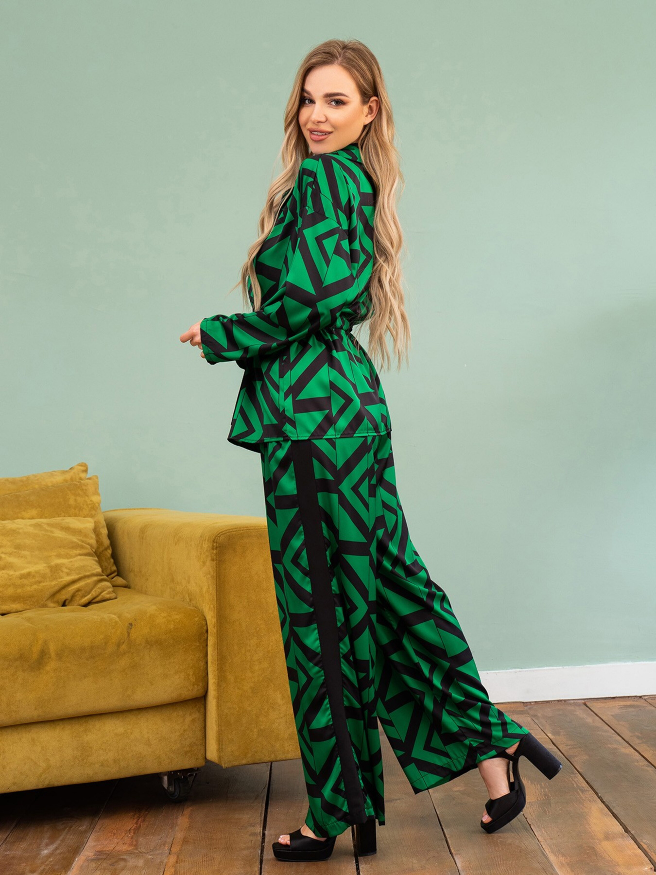 Костюм ISSA Plus модель 13748_green Фото