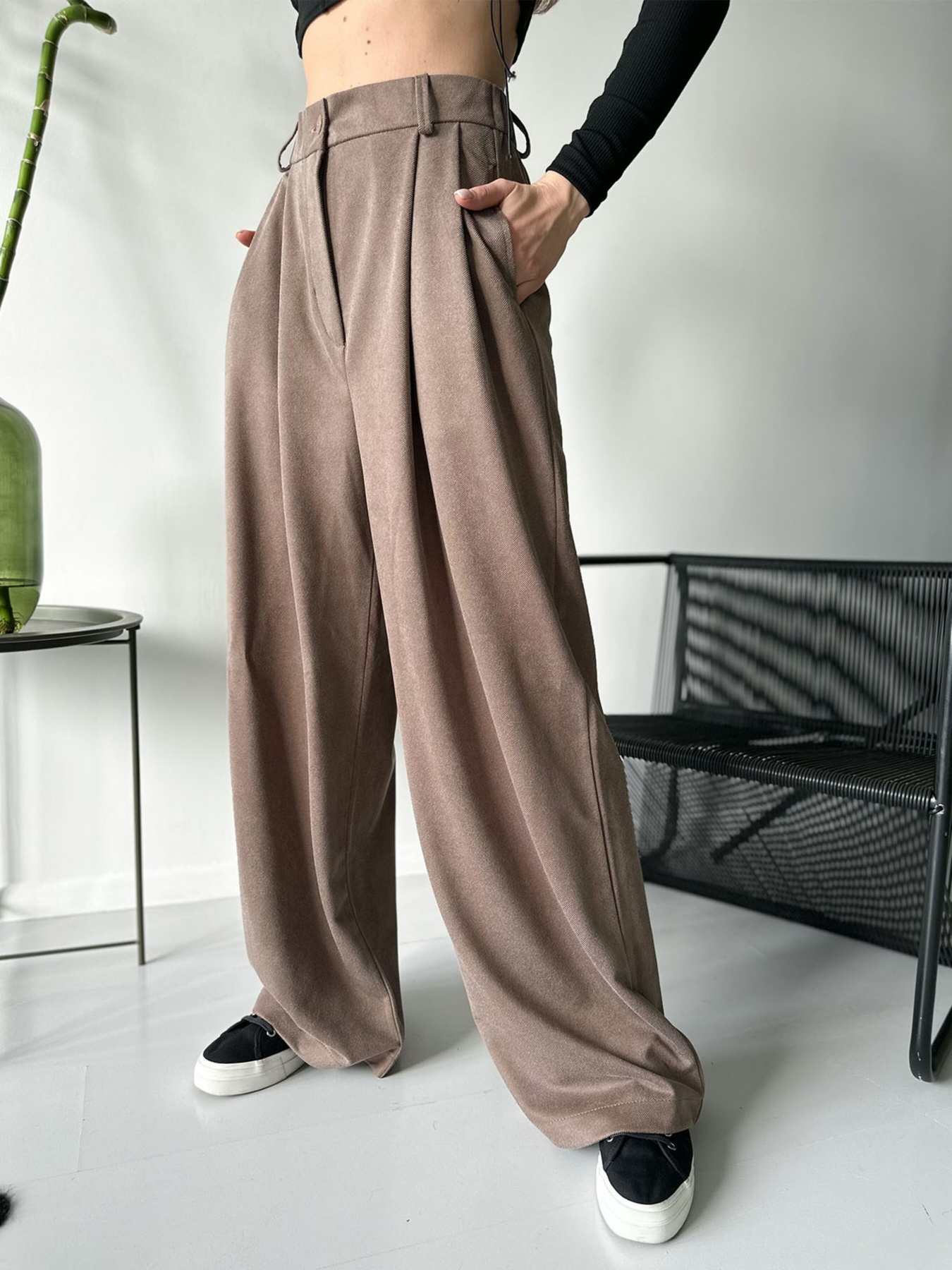 Палаццо ISSA Plus модель 13749_brown Фото