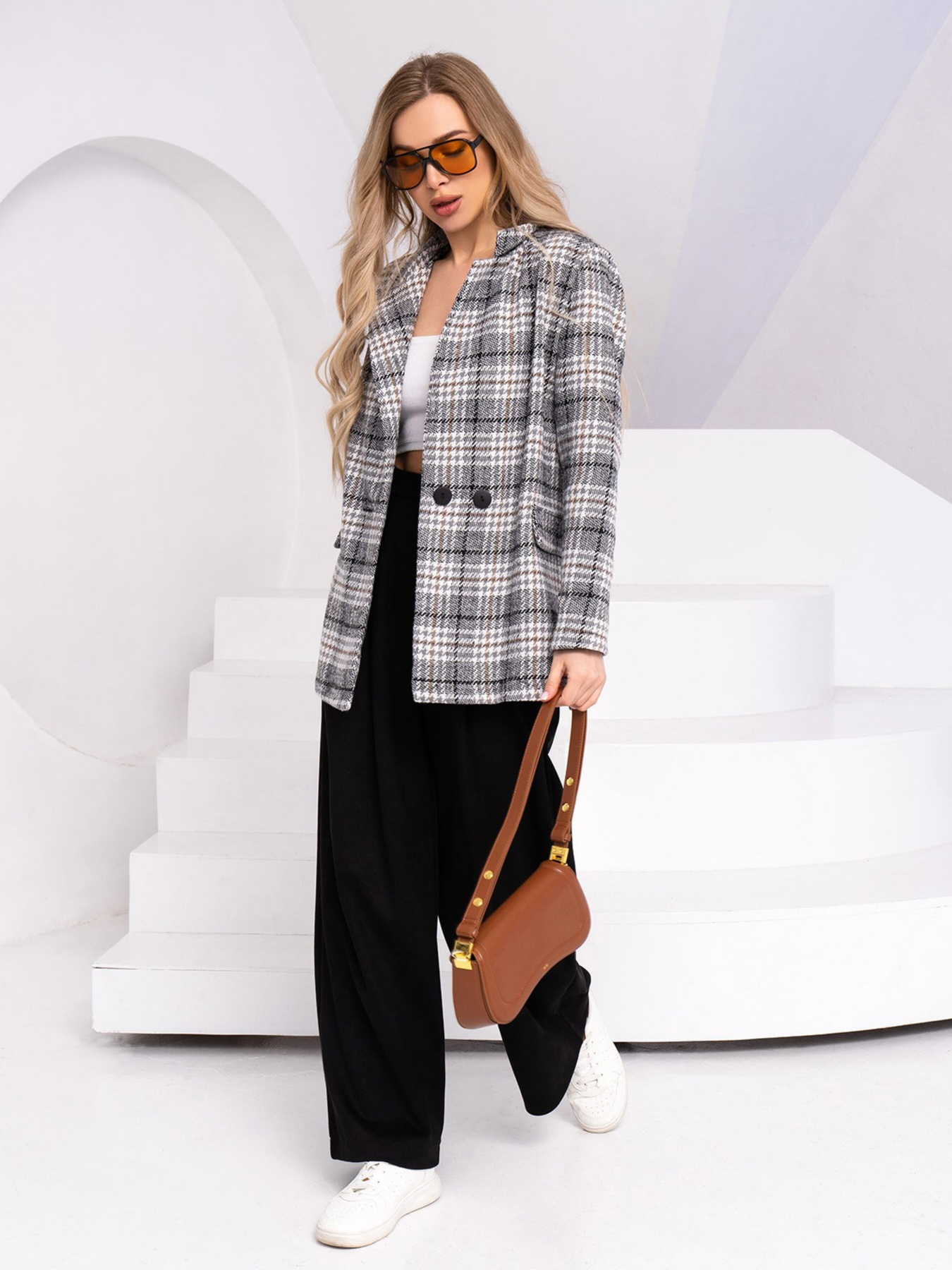 Брюки палаццо ISSA Plus модель 13749_black Фото