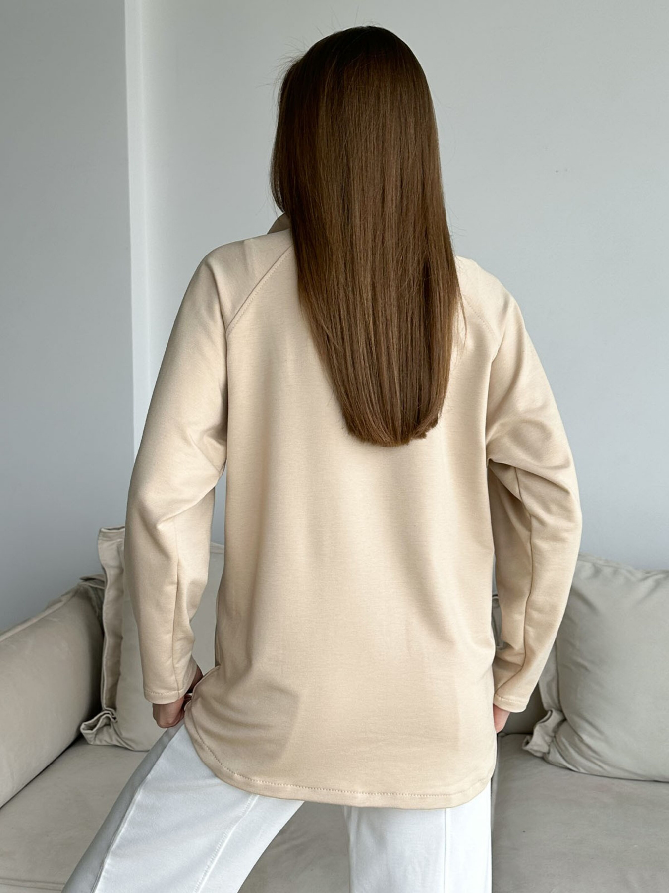 Кофта спортивная ISSA Plus модель 13751_beige Фото