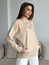 Кофта спортивная ISSA Plus модель 13751_beige Фото