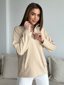 Спортивная кофта ISSA Plus модель 13751_beige Фото