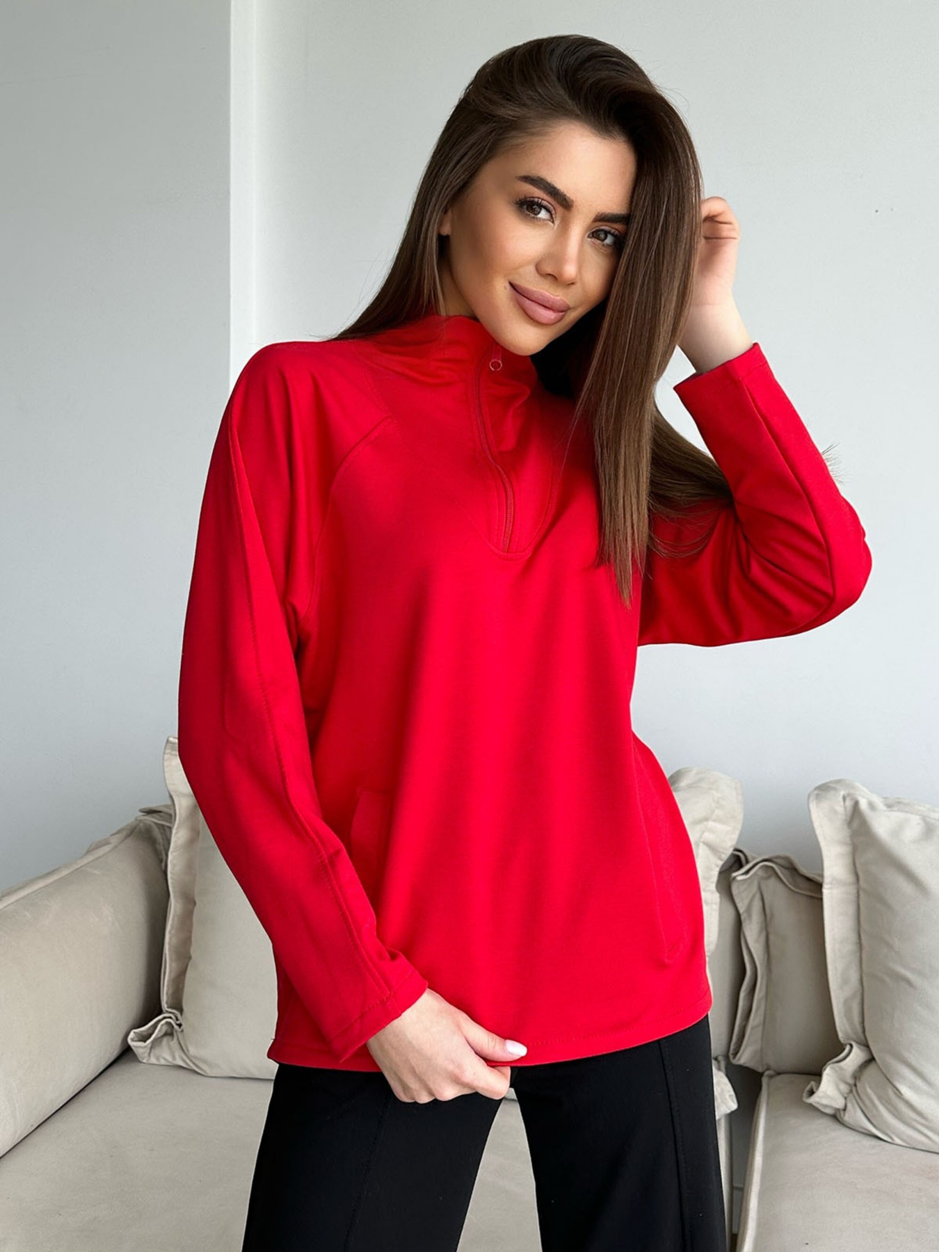 Кофта спортивная ISSA Plus модель 13751_red Фото