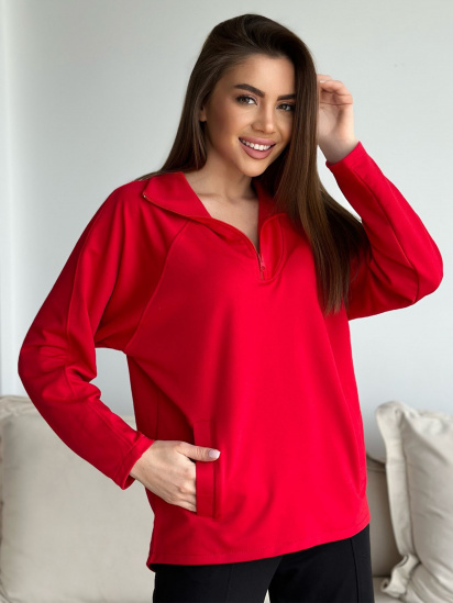 Кофта спортивна ISSA Plus модель 13751_red — фото - INTERTOP