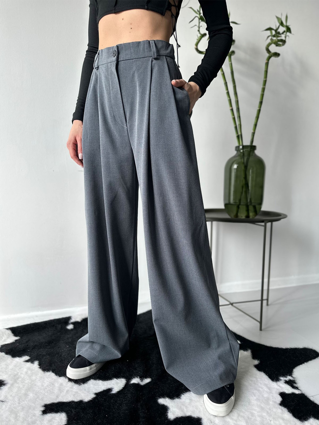 Палаццо ISSA Plus модель 13754_grey Фото