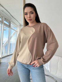 Свитшот ISSA Plus модель 13755_beige Фото