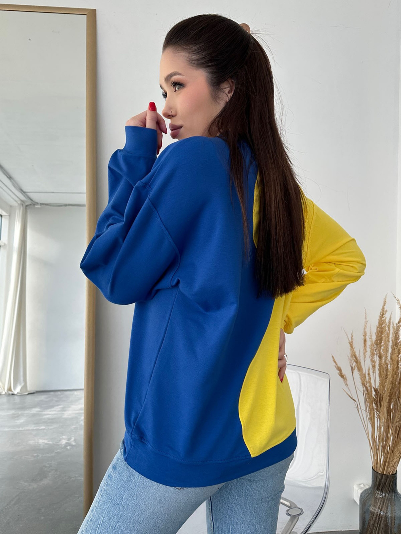 Свитшот ISSA Plus модель 13755_yellowblue Фото