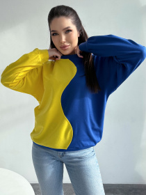 Свитшот ISSA Plus модель 13755_yellowblue Фото