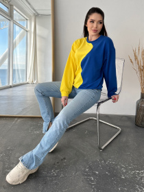 Свитшот ISSA Plus модель 13755_yellowblue Фото