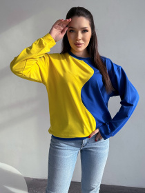 Свитшот ISSA Plus модель 13755_yellowblue Фото