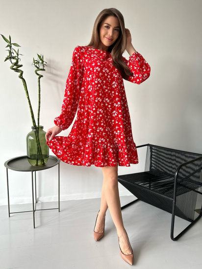 Сукня міні ISSA Plus модель 13761_red — фото 4 - INTERTOP