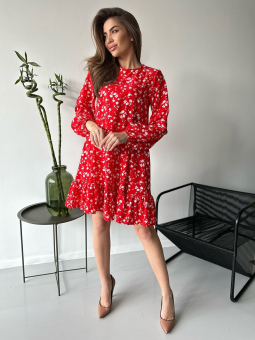 Сукня міні ISSA Plus модель 13761_red Фото