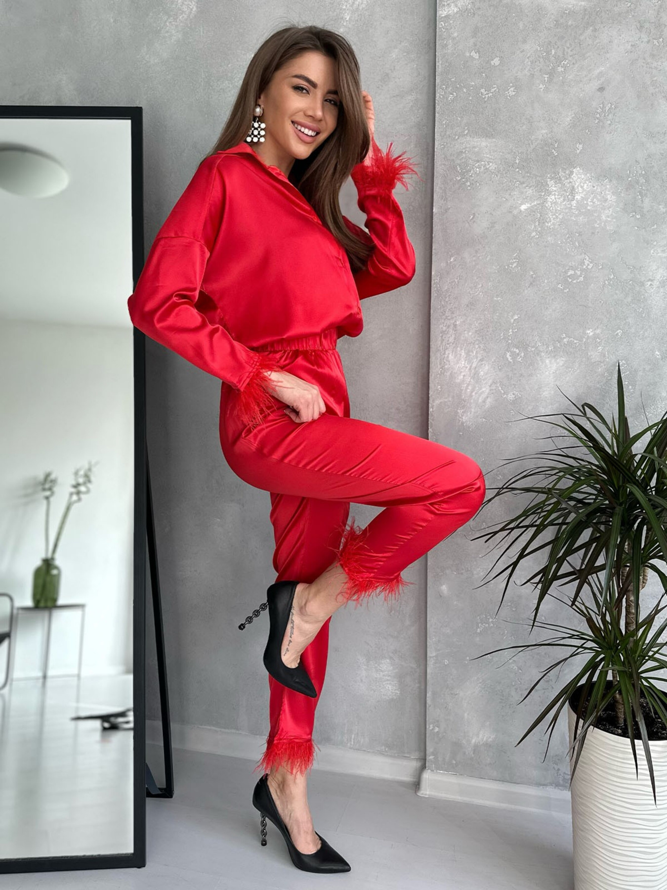 Костюм ISSA Plus модель 13762_red Фото