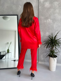 Повседневный костюм ISSA Plus модель 13762_red Фото