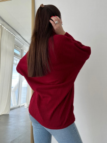 Свитер ISSA Plus модель 13763_burgundy Фото