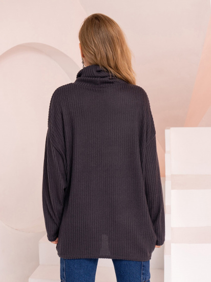 Светр ISSA Plus модель 13763_darkgray — фото 3 - INTERTOP