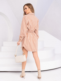 Платье мини ISSA Plus модель 13764_beige Фото