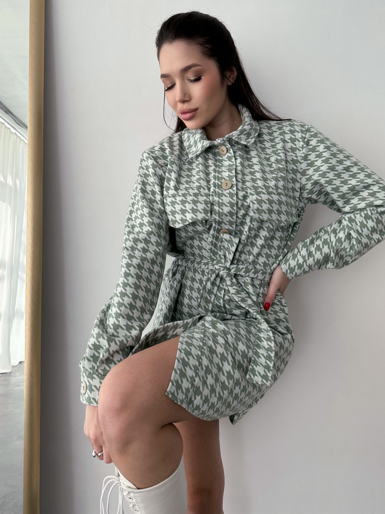 Сукня міні ISSA Plus модель 13764_mint Фото