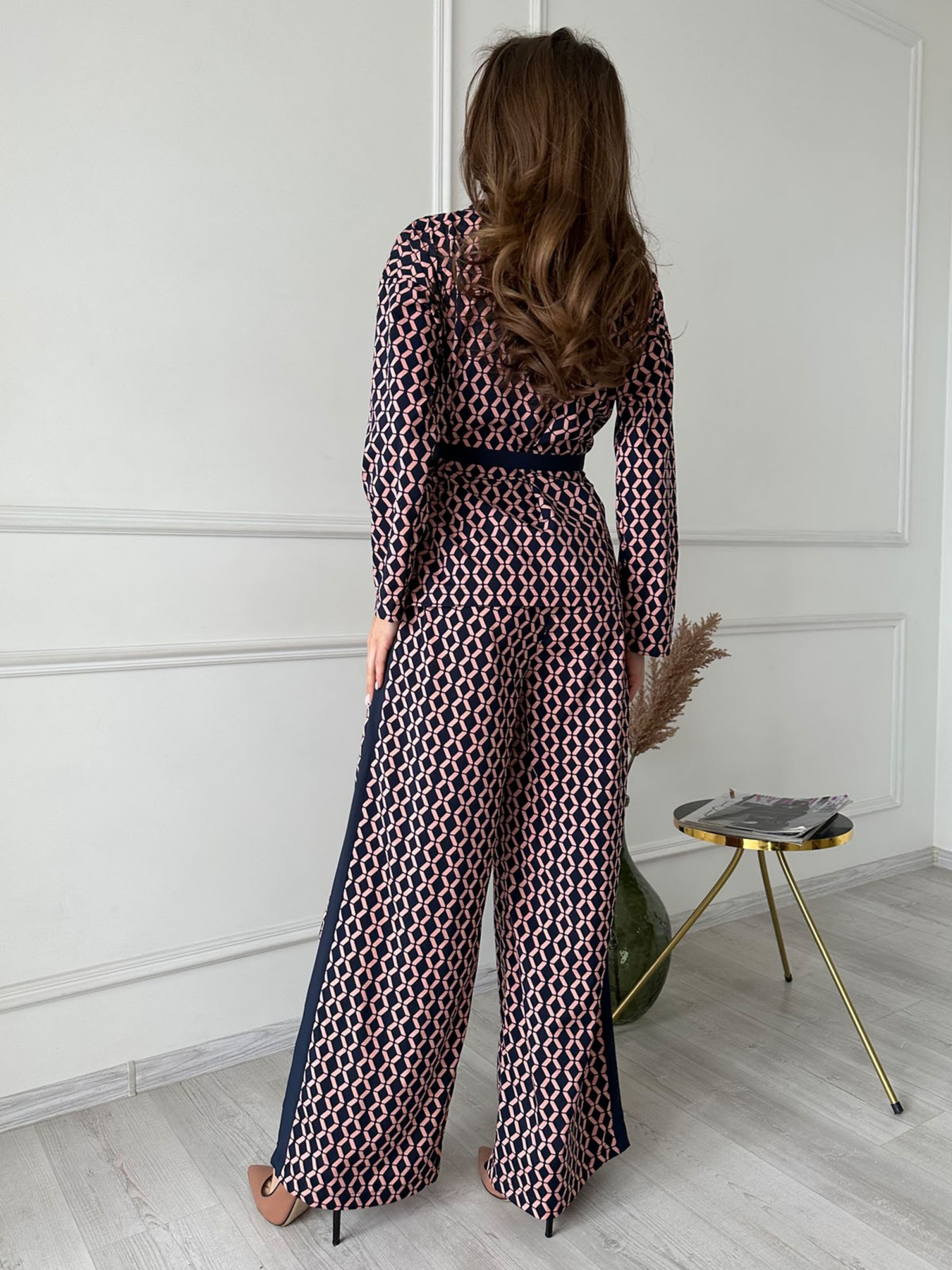 Повседневный костюм ISSA Plus модель 13765_blue Фото