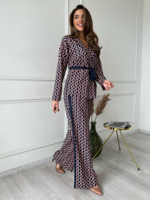 Повседневный костюм ISSA Plus модель 13765_blue Фото