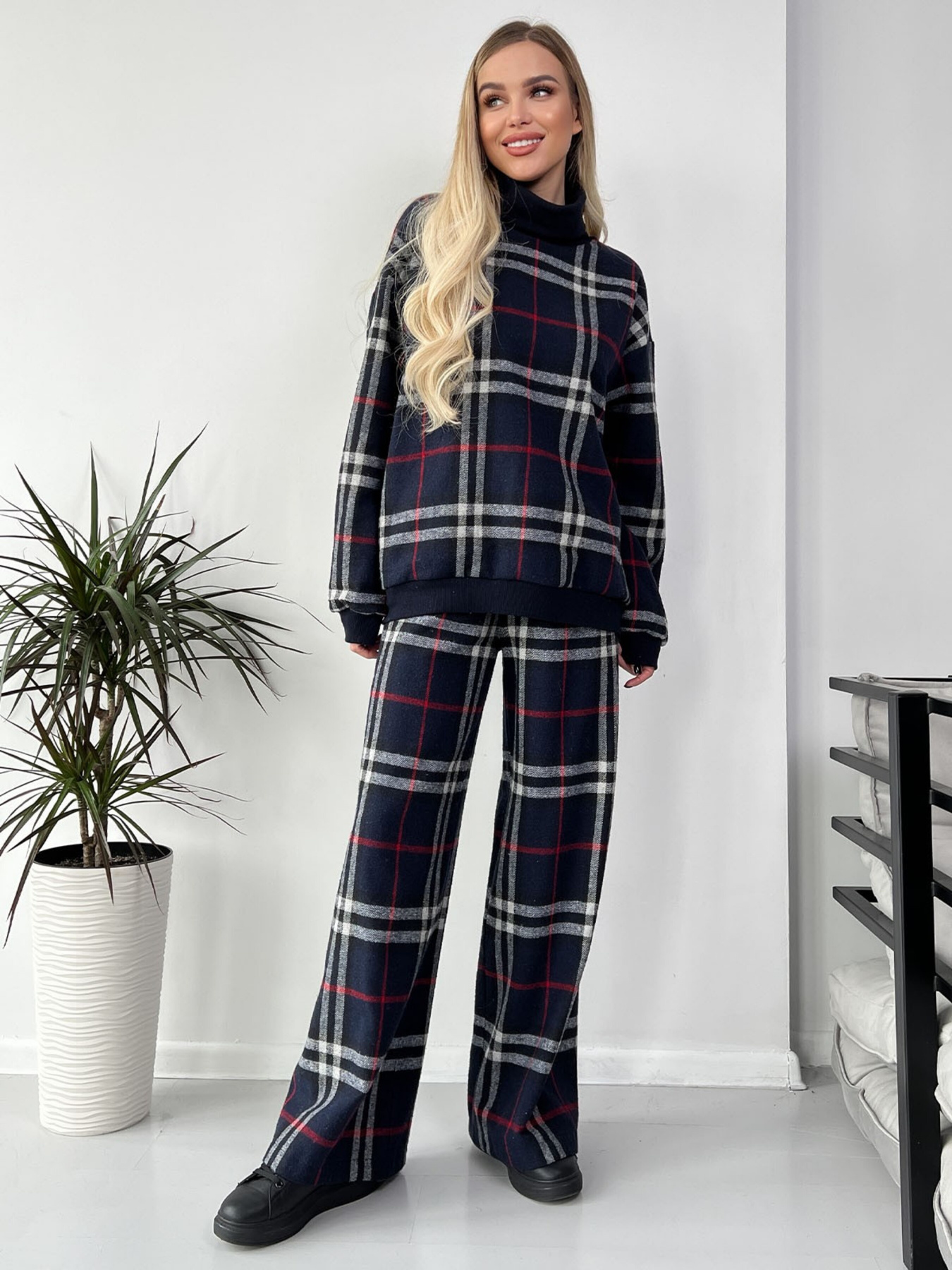 Повседневный костюм ISSA Plus модель 13771_blue Повседневный костюм ISSA Plus модель 13771_blue Фото