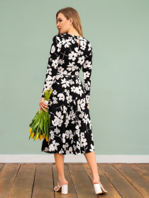 Платье миди ISSA Plus модель 13477A_black Фото