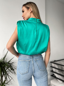 Блуза ISSA Plus модель 13715A_green Фото