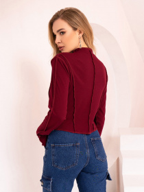 Водолазка ISSA Plus модель SA-447_burgundy Фото