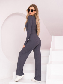 Повседневный костюм ISSA Plus модель SA-453_darkgray Фото