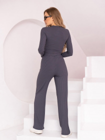 Повседневный костюм ISSA Plus модель SA-453_darkgray Фото