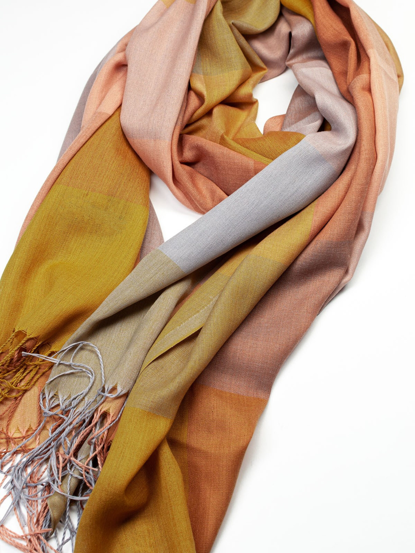 Шарф ISSA Plus модель SH-32_mustard Фото