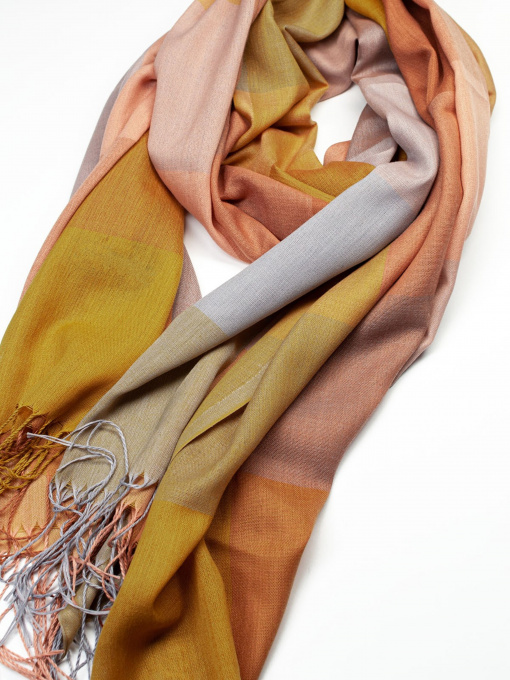 Шарф ISSA Plus модель SH-32_mustard Фото