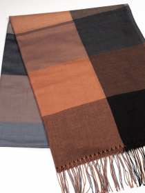 Шарф ISSA Plus модель SH-33_blackbrown Фото