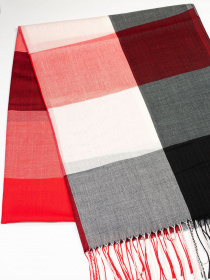 Шарф ISSA Plus модель SH-33_blackred Фото