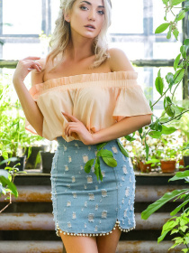 Юбка мини CARICA модель UB322111 Фото