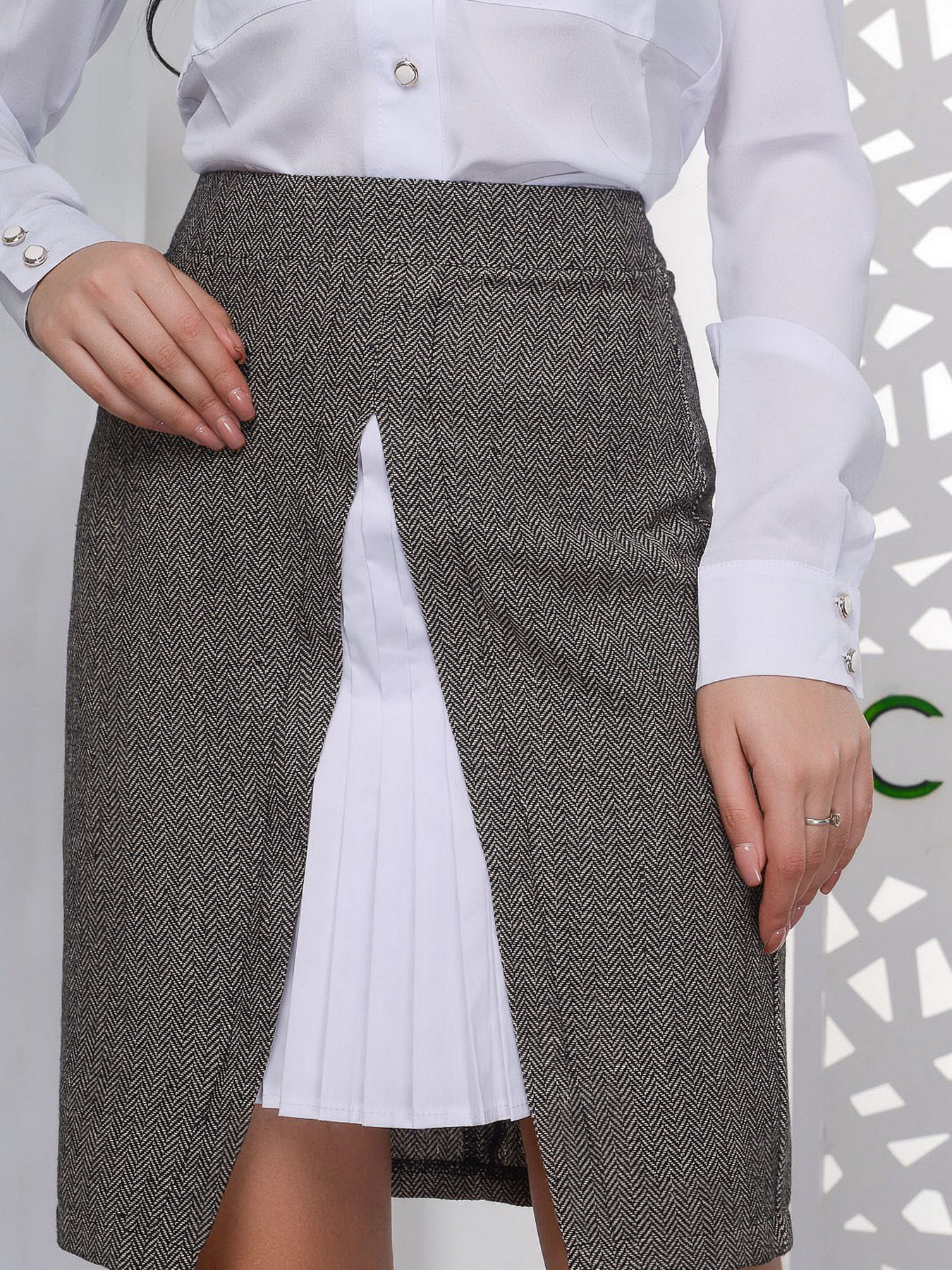 Спідниця міні CARICA модель UB322521 Фото