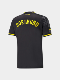Спортивная футболка PUMA Bvb Away Jersey Replica модель 765884 Спортивная футболка PUMA Bvb Away Jersey Replica модель 765884 Фото