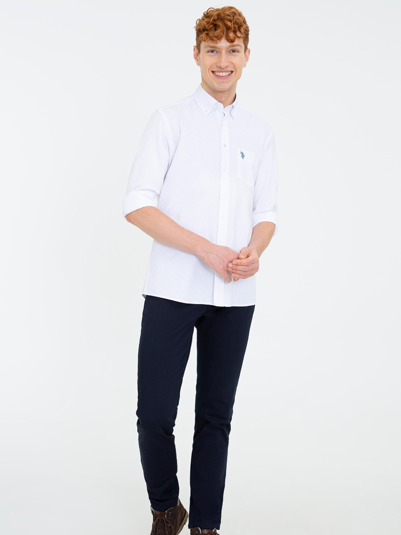 Рубашка US Polo модель G081GL004.000.1273414.VR013 Фото