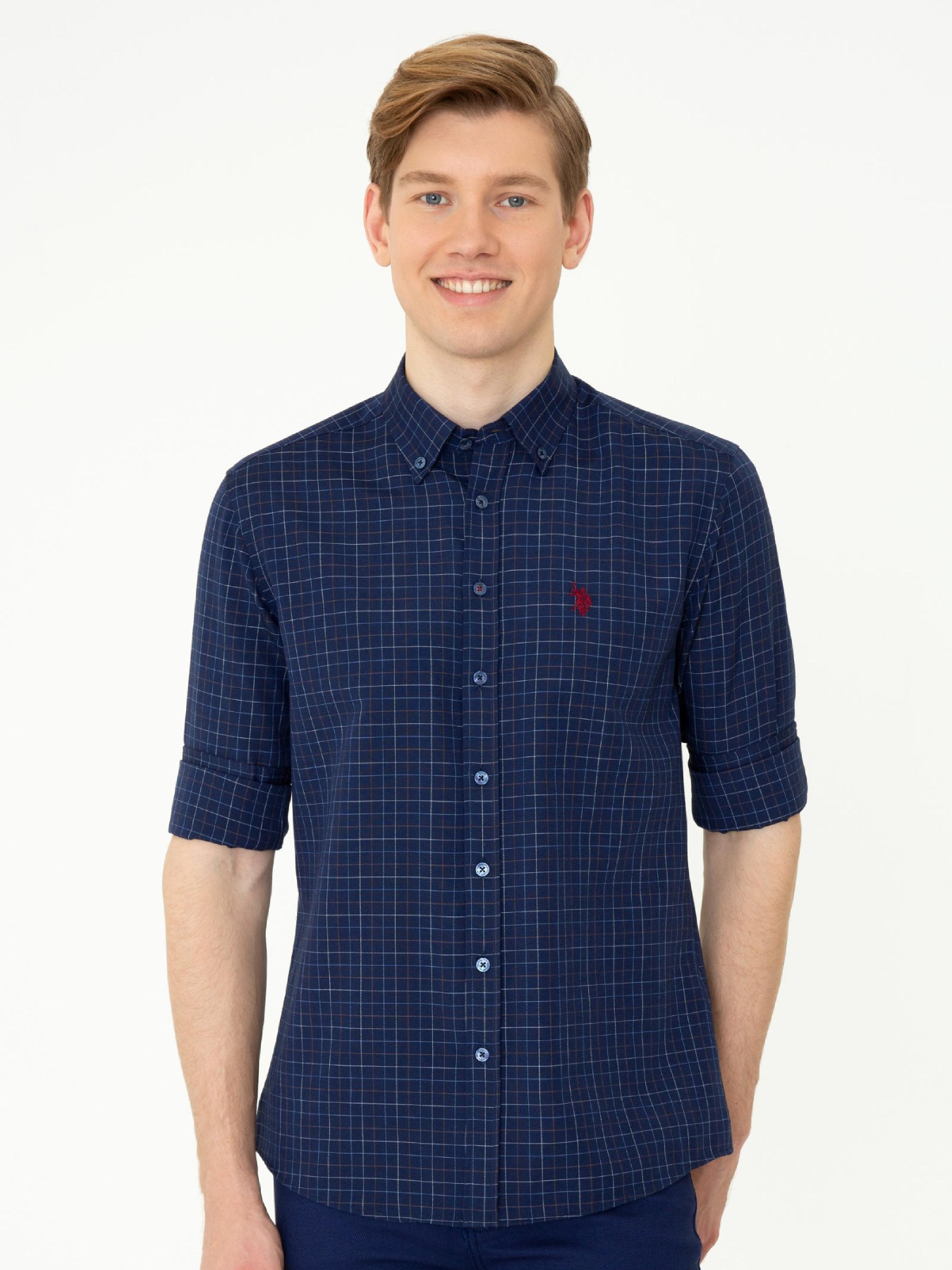 Рубашка повседневная US Polo модель G081SZ004.000.1378580.VR033 Фото