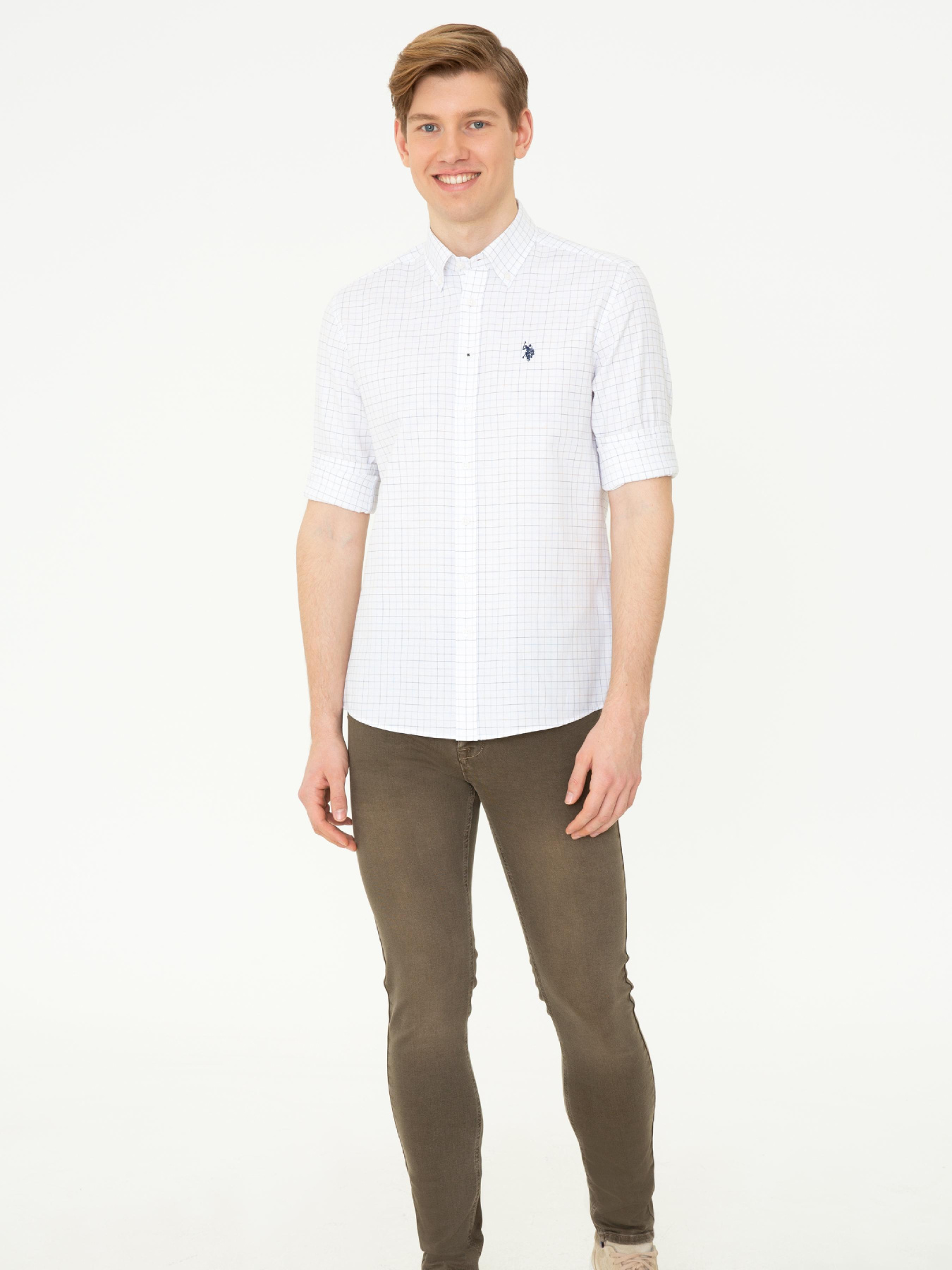 Рубашка повседневная US Polo модель G081SZ004.000.1378580.VR013 Фото