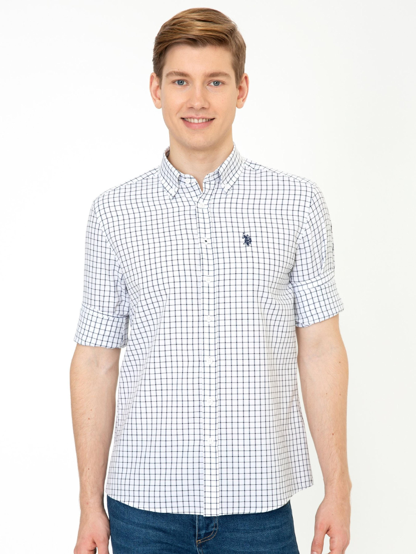 Рубашка повседневная US Polo модель G081SZ004.000.1378589.VR013 Фото