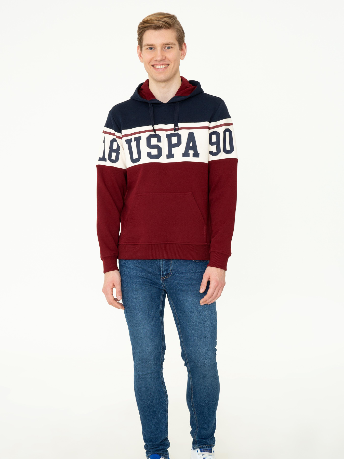 Худи US Polo модель G081SZ082.000.1258673.VR033 Фото