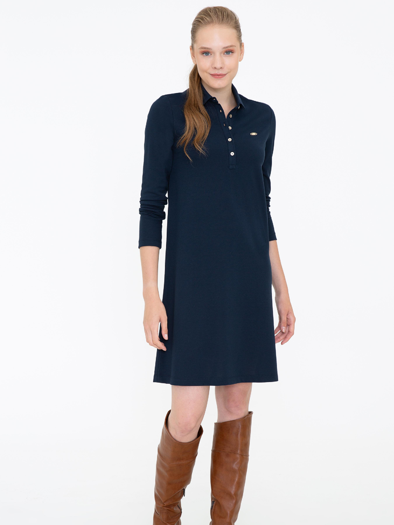 Платье мини US Polo модель G082SZ075.000.1255393.VR033 Фото