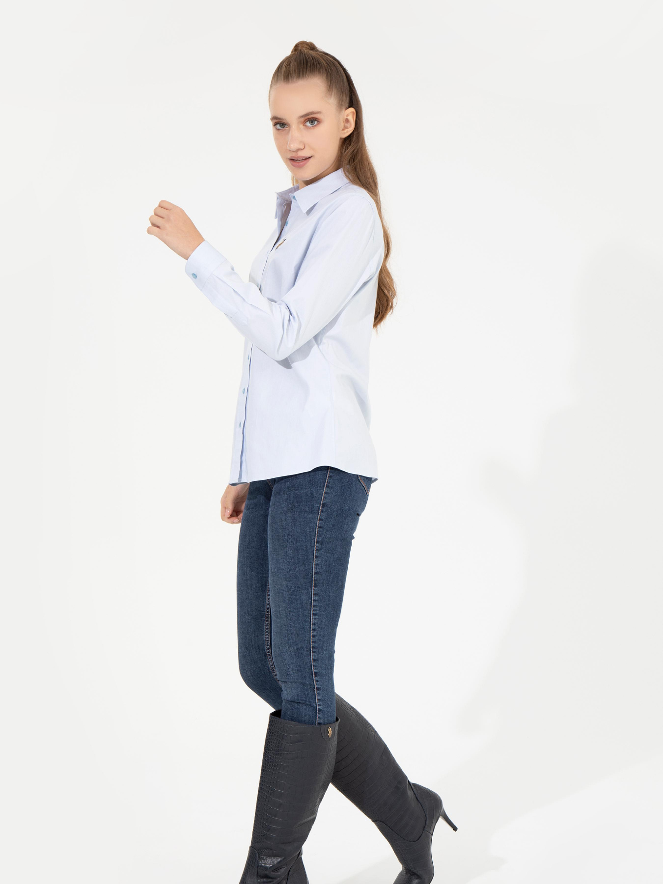 Рубашка US Polo модель G082SZ004.000.1450213.VR003 Фото