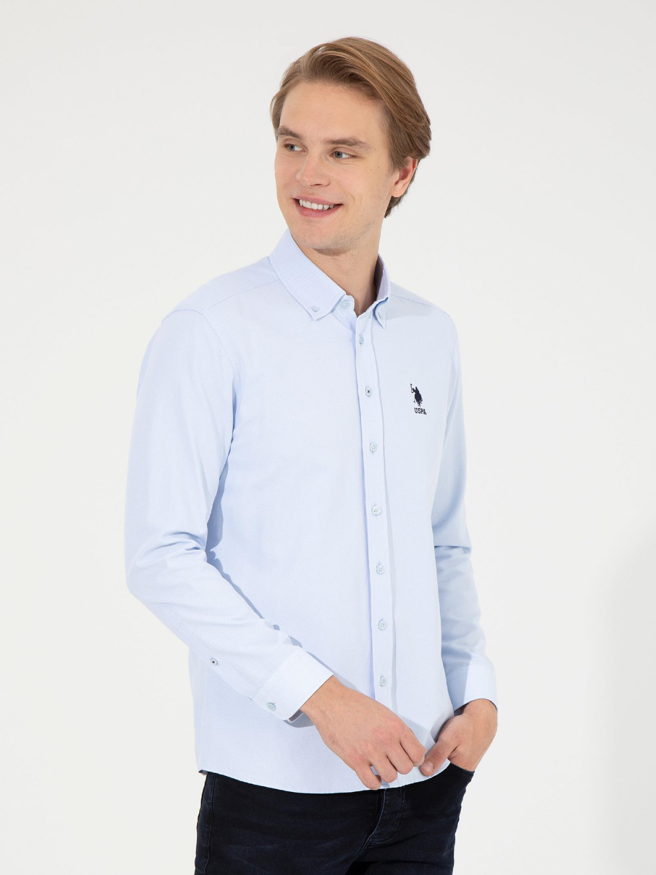 Рубашка US Polo модель G081GL004.000.1450337.VR003 Фото