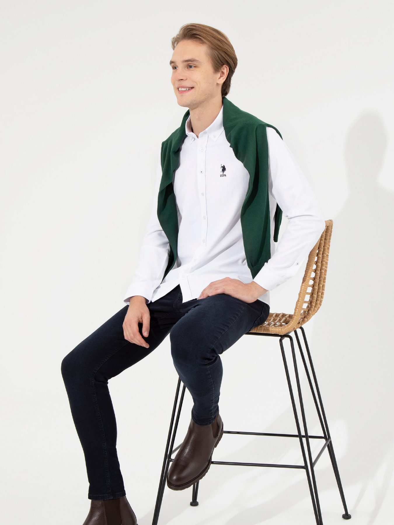 Рубашка повседневная US Polo модель G081GL004.000.1450337.VR013 Фото