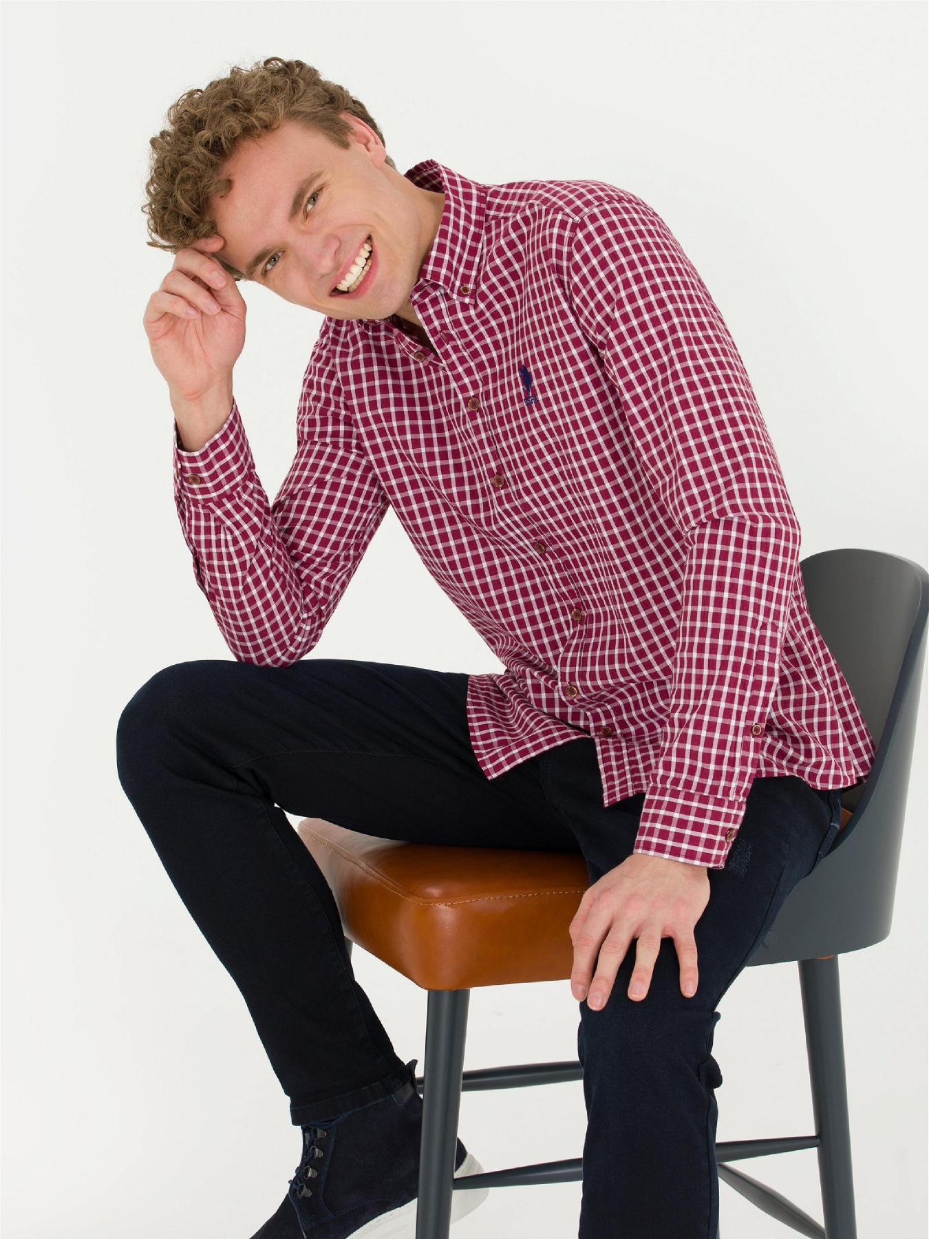 Рубашка повседневная US Polo модель G081SZ004.000.1450609.VR223 Фото